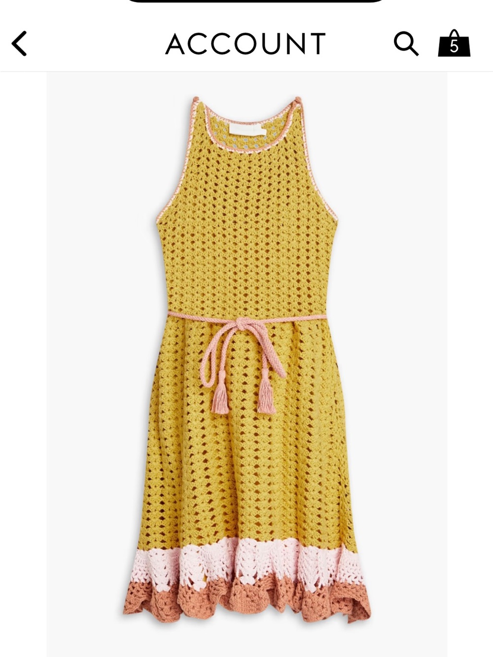 NWT Zimmerman crocheted knit Dress Size XS